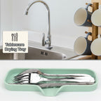 YASMEN Silicone Bathroom Soap Dishes, Sink Sponge Holder for Kitchen, Rubber