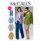 McCall Patterns M6516 Misses' Unlined Vest and Jackets, Size Y (XSM-SML-MED)