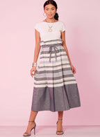McCall's M7932Z Women's Loose-Fitting Drawstring Skirt Sewing Patterns, Sizes