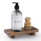 Wood Pedestal Soap Stand, Farmhouse Wood Riser, Soap Dish Holder/Tray Counter
