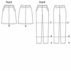 McCall's Patterns M6361 Misses' Skirt, Shorts and Pants in 2 Lengths, Size B5