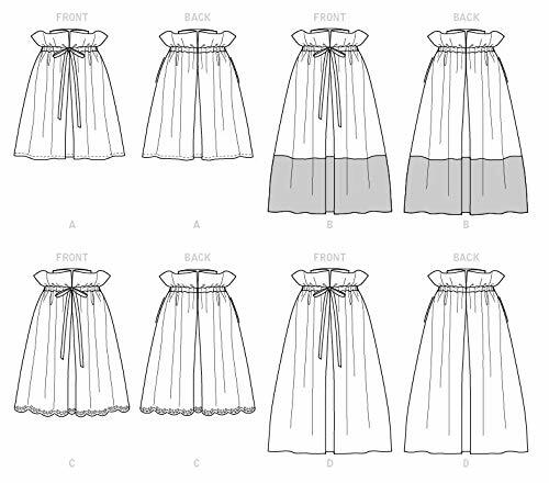McCall's M7932Z Women's Loose-Fitting Drawstring Skirt Sewing Patterns, Sizes