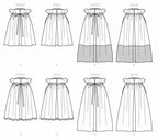 McCall's M7932Z Women's Loose-Fitting Drawstring Skirt Sewing Patterns, Sizes