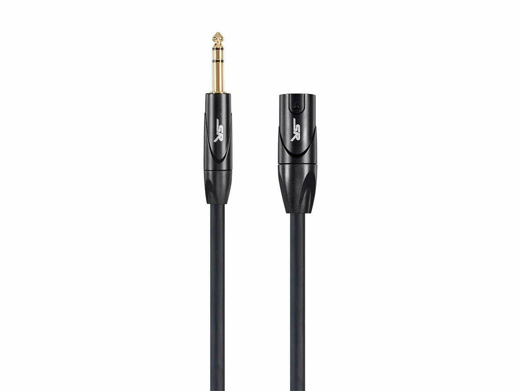 Monoprice XLR Male to 1/4Inch TRS Male Cable - 15 Feet | 16AWG, Gold Plated -