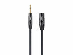 Monoprice XLR Male to 1/4Inch TRS Male Cable - 15 Feet | 16AWG, Gold Plated -