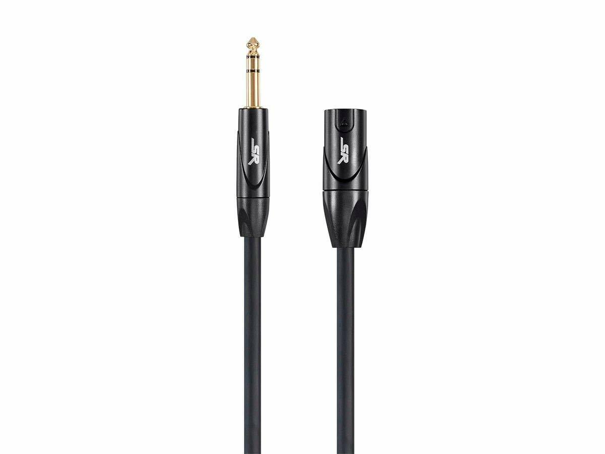Monoprice XLR Male to 1/4Inch TRS Male Cable - 15 Feet | 16AWG, Gold Plated -