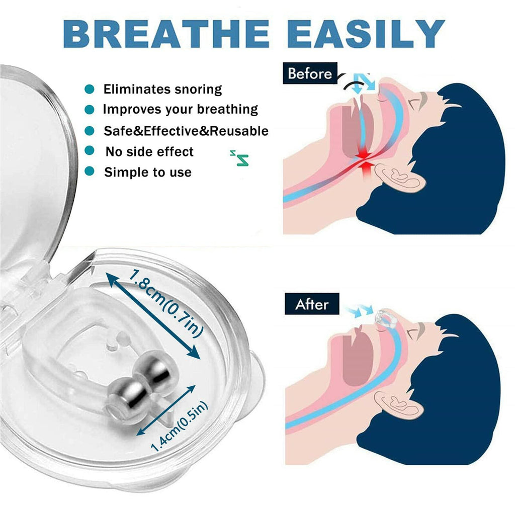 8 Pack Anti Snoring Devices, Silicone Magnetic Stop Snoring Solution,