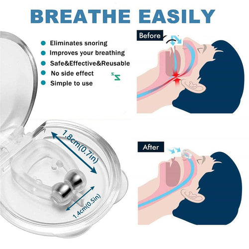 8 Pack Anti Snoring Devices, Silicone Magnetic Stop Snoring Solution,