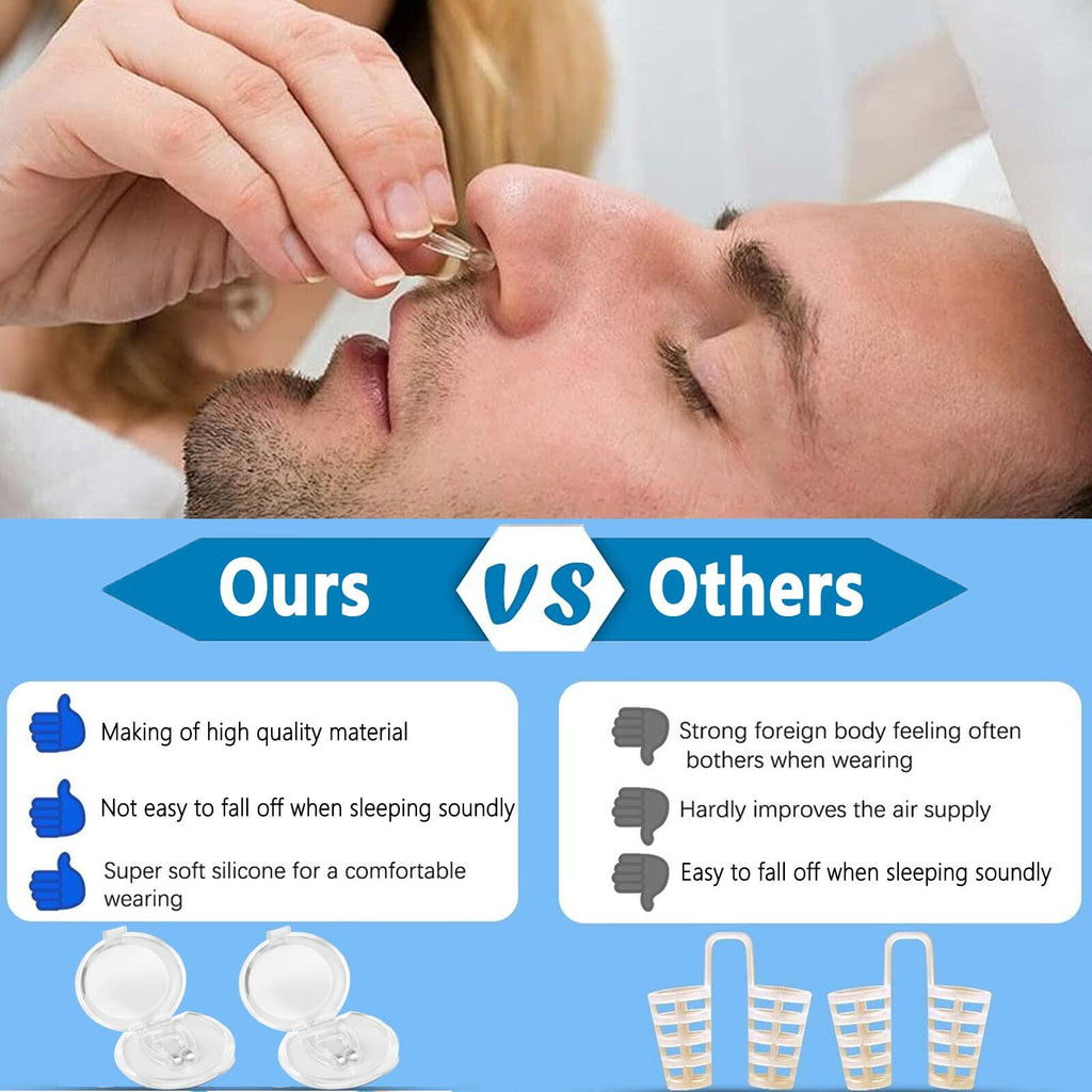 8 Pack Anti Snoring Devices, Silicone Magnetic Stop Snoring Solution,