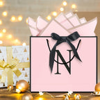 QLSKO Personalized Initial Paper Bag for Women Grils, N-Medium  Monogrammed Gift