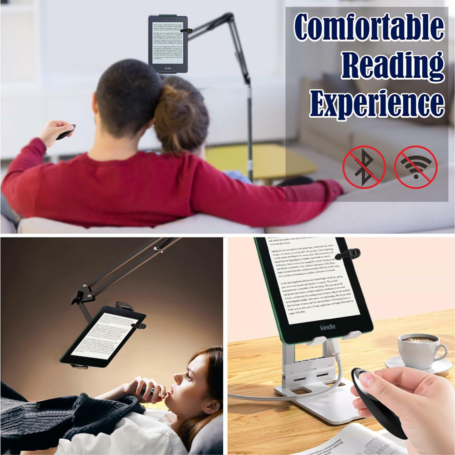 Remote Control Page Turner for Kindle Paperwhite Oasis Kobo eBook Readers,Mute