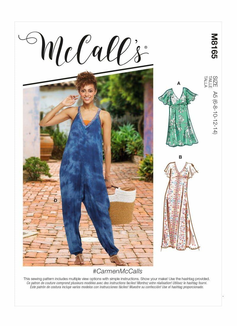 McCall's M8165A5 Misses Dress, a5 (6-8-10-12-14)