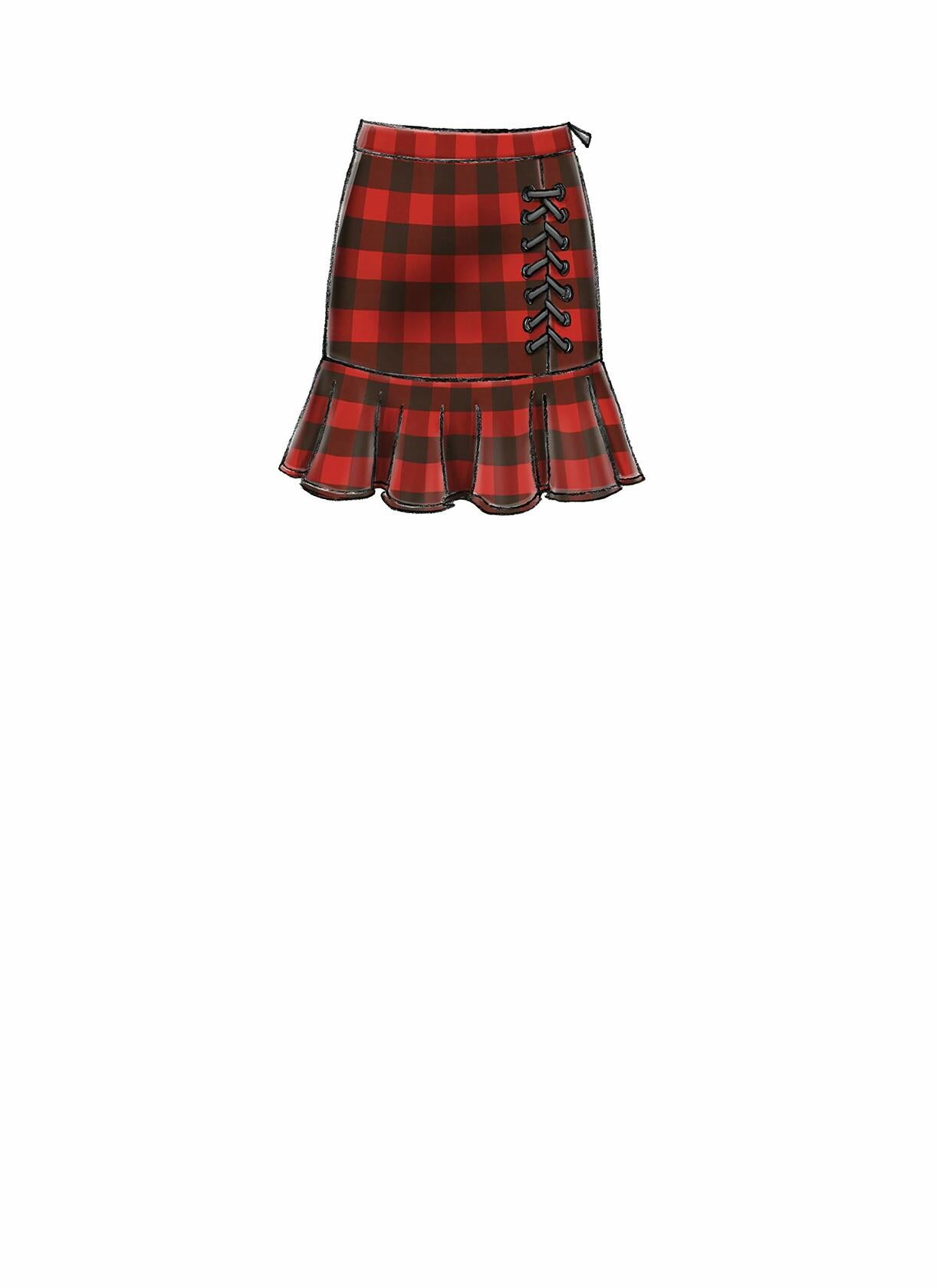 McCall Pattern McCall's Women's Flounce Skirt, Sizes 6-14 Sewing Pattern,
