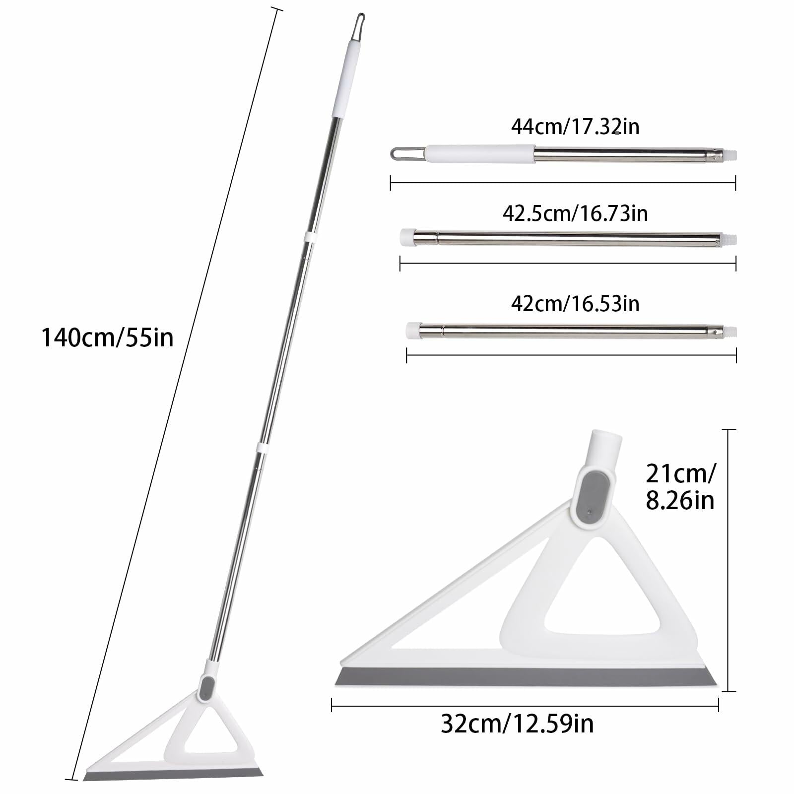XXFLOWER Multifunction Silicone Broom，Squeegee Broom Sweeping Water and Pet