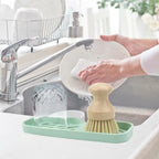 YASMEN Silicone Bathroom Soap Dishes, Sink Sponge Holder for Kitchen, Rubber