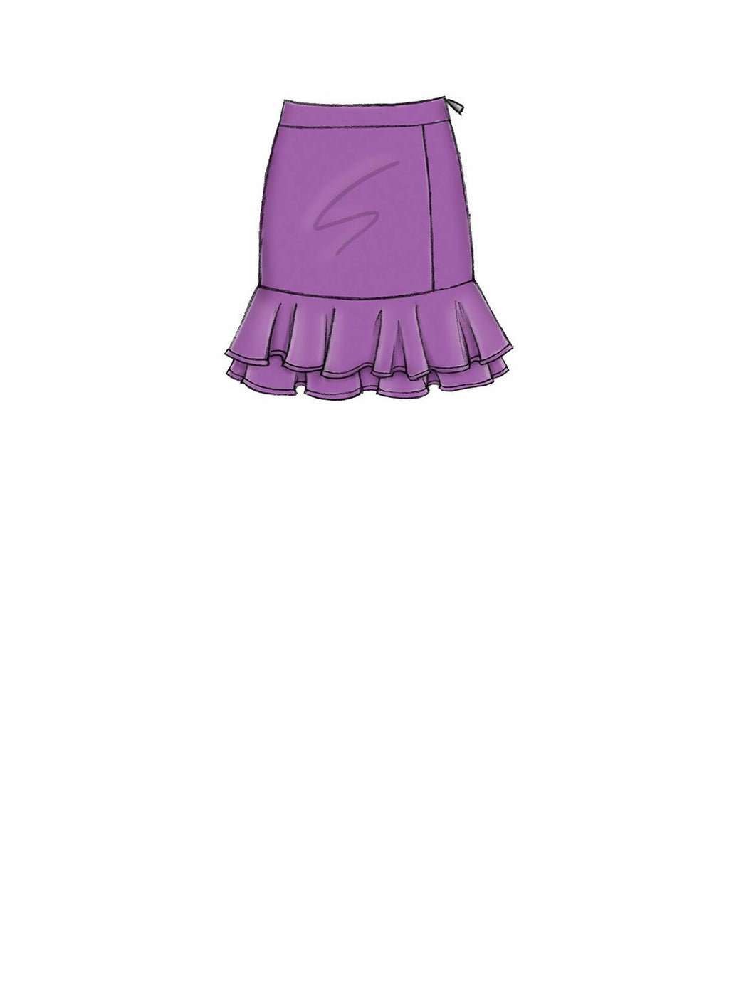 McCall Pattern McCall's Women's Flounce Skirt, Sizes 6-14 Sewing Pattern,