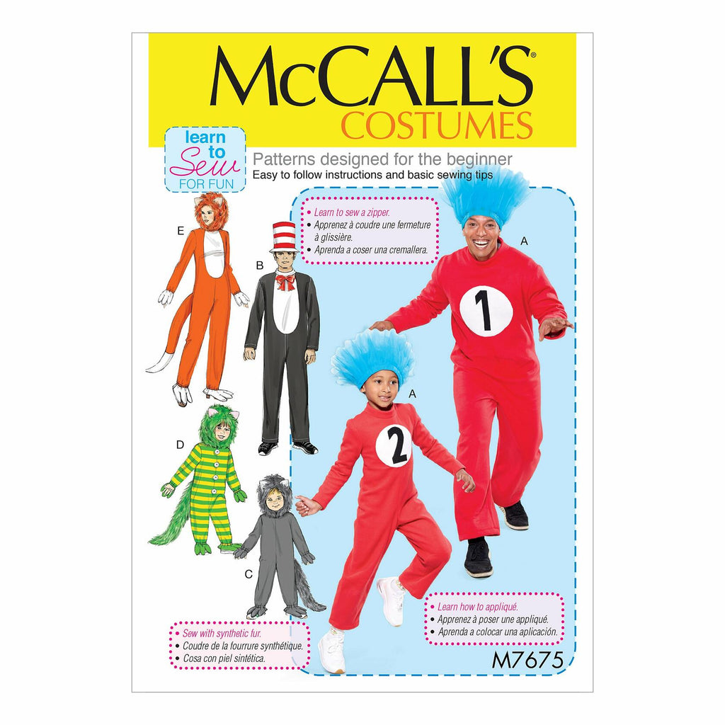 McCall's Patterns Various Jumpsuit Family Halloween Costume Sewing Patterns,