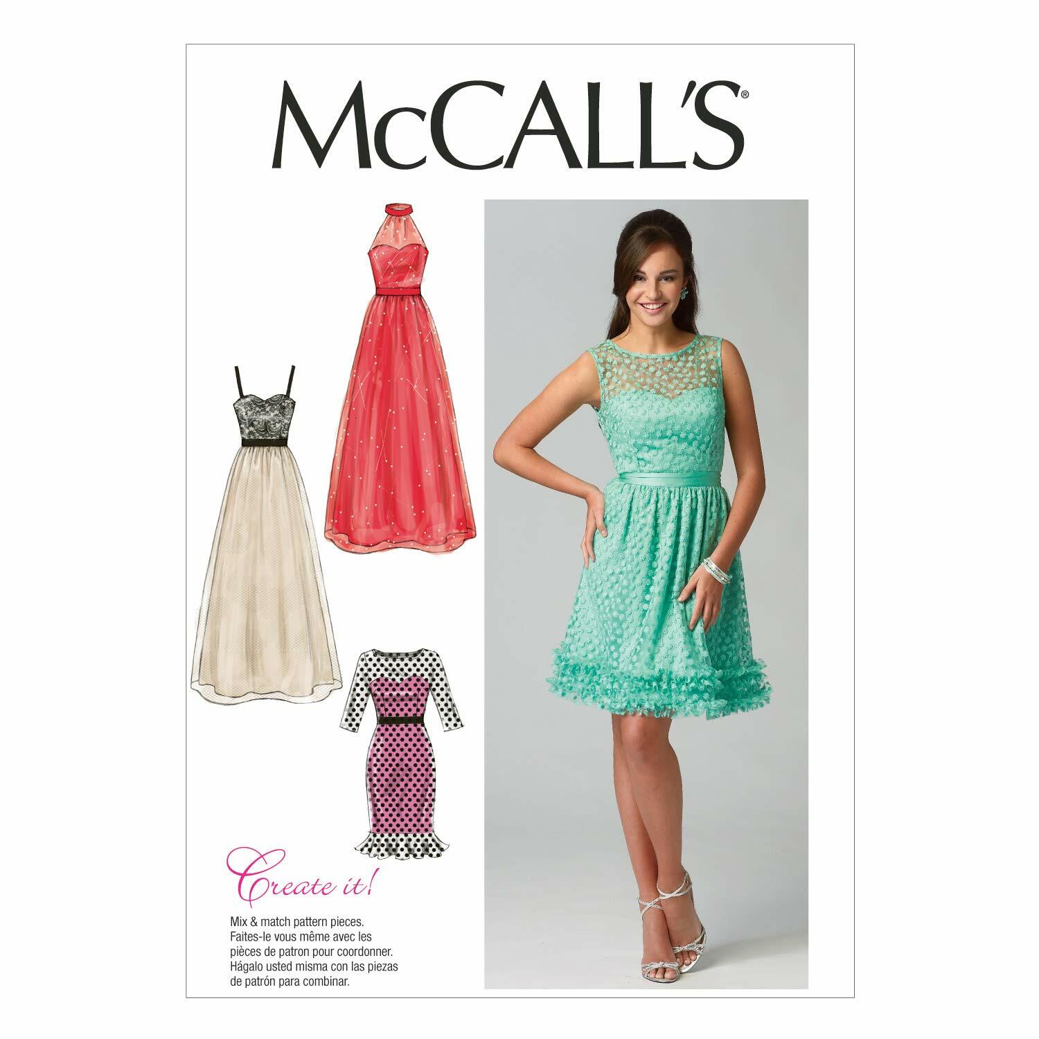 McCall's Pattern Company M6893 Misses' Dresses Sewing Template, Size F5
