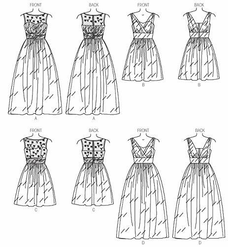 McCall's M7090-B50 Misses'/Women's Dresses-8-10-12-14-16, B5 (8-10-12-14-16)