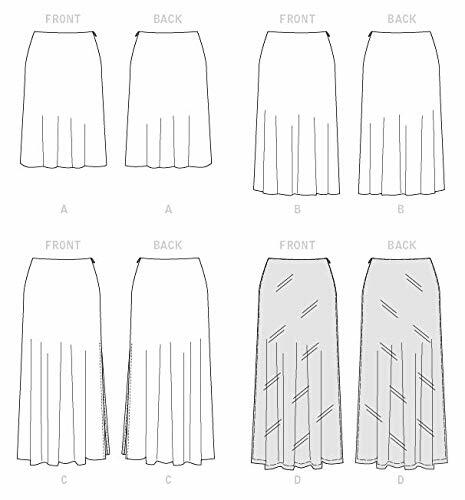 McCall's Patterns McCall's Women's Close Fit Skirt Sewing, Sizes 14-22 Patterns,