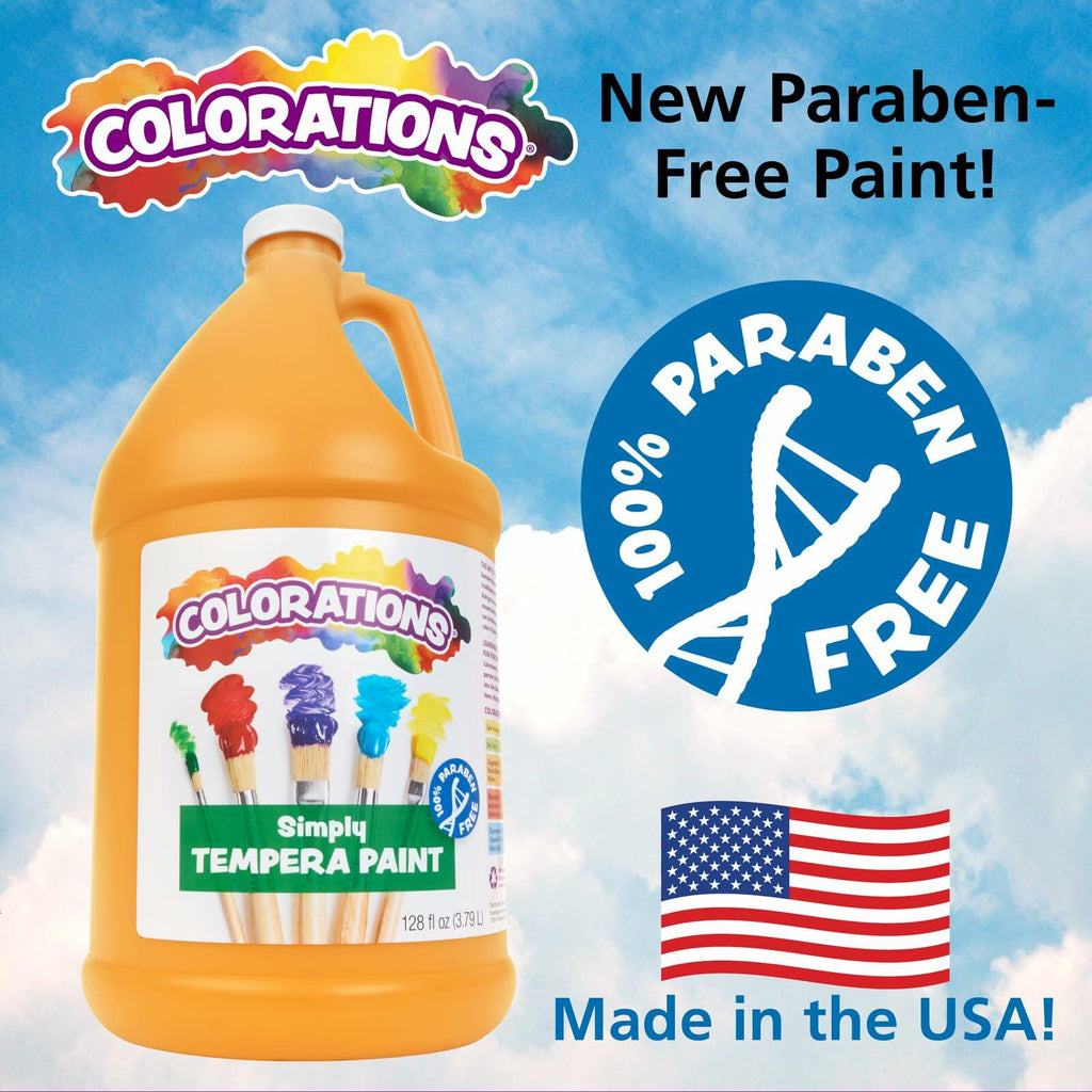 1 Gallon Colorations Paraben-Free Tempera Paint for Kids Vibrant Violet.