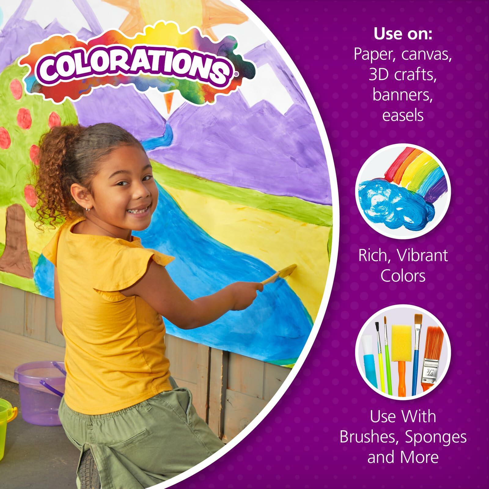 1 Gallon Colorations Paraben-Free Tempera Paint for Kids Vibrant Violet.