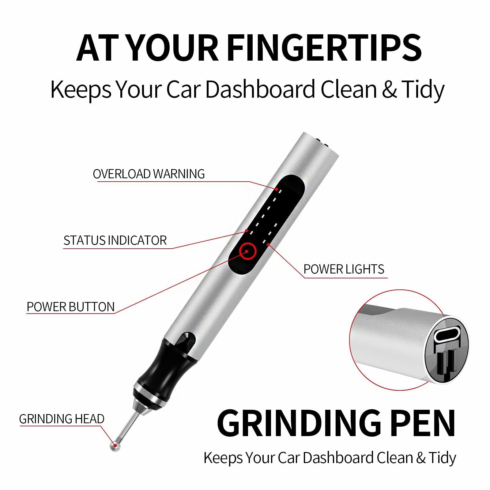 Wireless Engraving Pen Kit - Precision Tool for Artists & DIY | Engrave Jade,