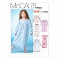 McCall's Patterns M7221 Children's/Girls' Robe, Gowns, Top and Pants Sewing