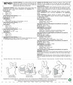 McCall's Patterns Cat, Bear, Rabbit And Dog Stuffed Animals 17.00 x 0.5 x 0.070