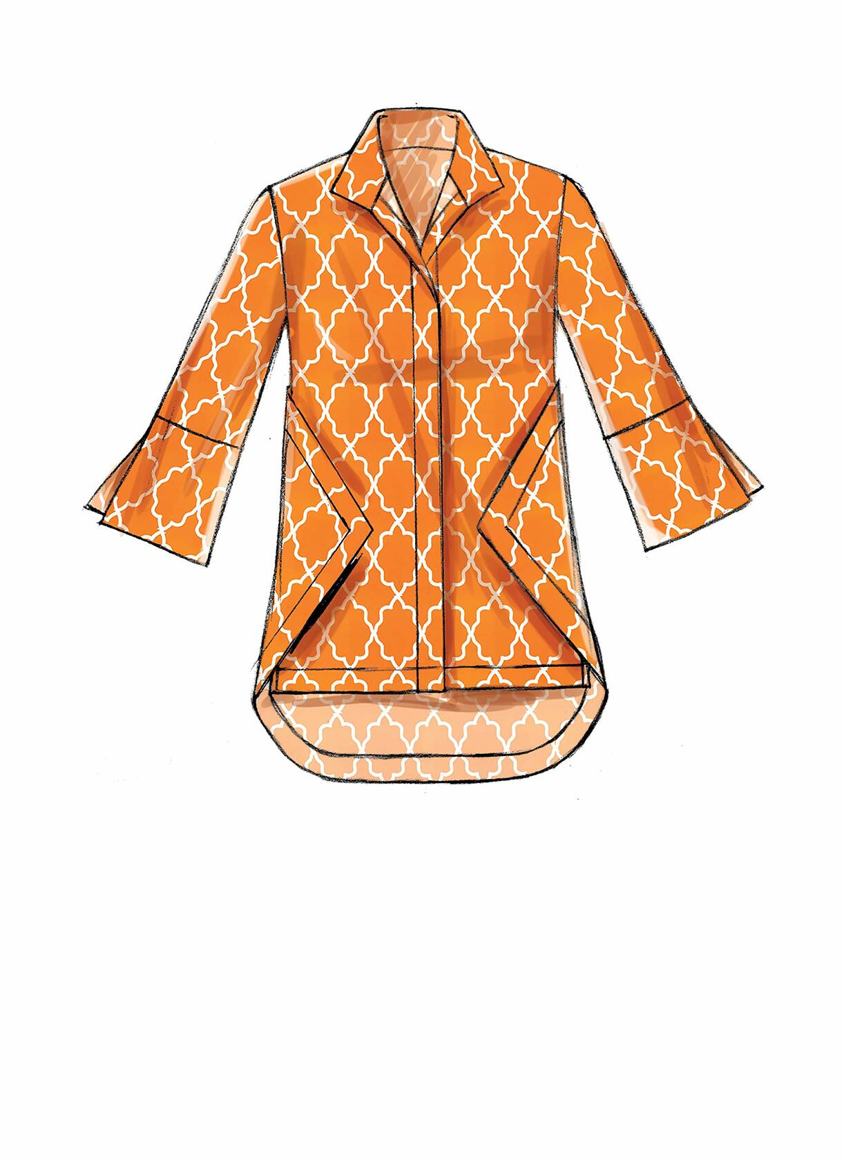 McCall Pattern McCall's Women's Collared Shirt Palmer/Pletsch, Sizes 16-24