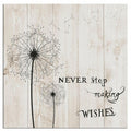 Abstract Flower Canvas Wall Poster Decor Black Dandelion with Never Stosp Making