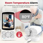 CallToU Elderly Monitor with Camera and Audio, 2-Way Talk Baby Monitors for