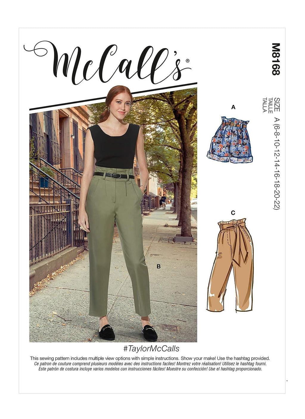 McCall's M8168A Misses Skirt/Pants, A (6-8-10-12-14-16-18-20-22), Multi,