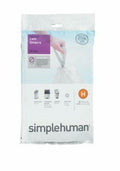 100 Count Simple Human Trash Can Liners 8 Gal. 1.18mil Plastic