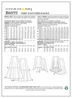 Butterick Patterns B6059 Misses' Skirt Sewing Template, Size E5 (14-16-18-20-22)