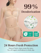 3 Pack 1 Black-2 Beige, XL AIRCUTE Washable Women Urine Incontinence Underwear