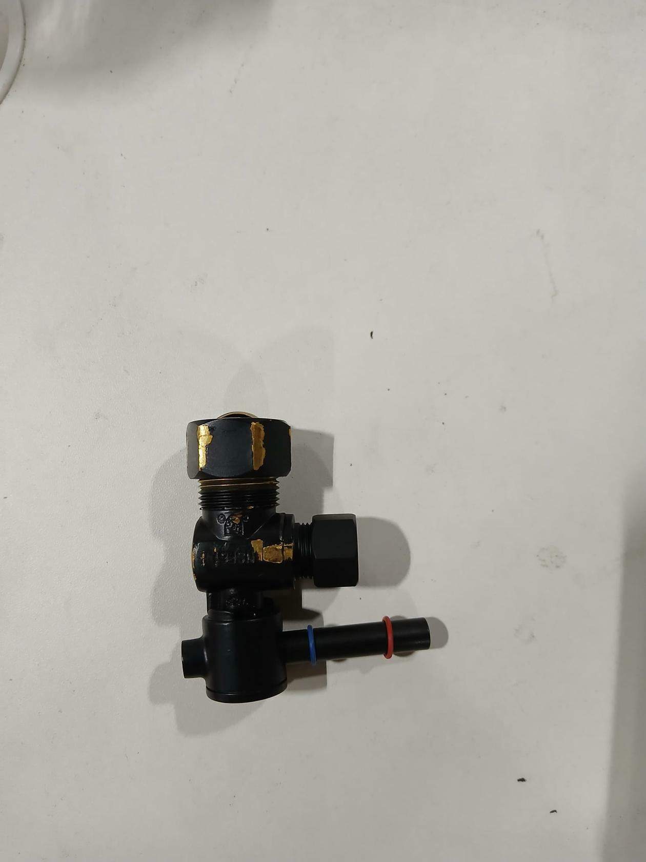 Westbrass R105BL-62 1/4-Turn Lever Handle Angle Stop Shut Off Valve, 5/8" OD x