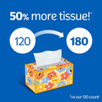 4 Flat Boxes Kleenex Lotion Facial Tissues with Coconut Oil, 180 Tissues Per