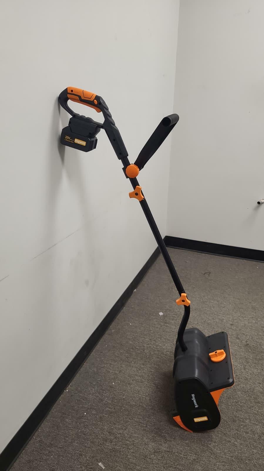 HEYWORK Brushless Cordless Electric Snow Shovel with 4.0 Ah Battery and Fast