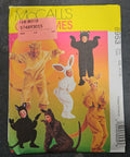 Mccall's Costumes Pattern 8953 Animal Kangaroo Size Cl 6-8 Bunny