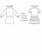 Kwik Sew K3832 Dropped Waist Shirt Dresses Sewing Pattern, Size XS-S-M-L-XL