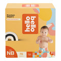 76ct Hello Bello Premium Newborn Diapers, Honeysuckle Designs, Club Box,