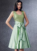 Vogue Patterns V1732A5 Misses Skirt/Pants, a5 (6-8-10-12-14), White