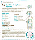 KWIK-SEW PATTERNS K0219 Vintage Trailer Pin Cushion, Storage Box & Organizer,