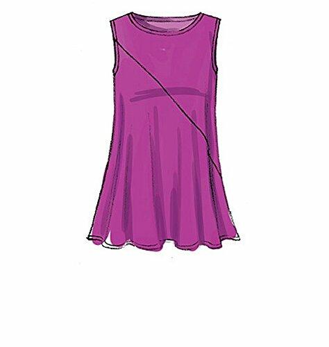 McCall's Patterns M7323 Misses' Asymmetrical Seam-Detail Tops, Y