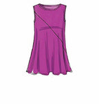 McCall's Patterns M7323 Misses' Asymmetrical Seam-Detail Tops, Y