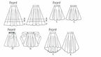 Vogue Patterns V1732A5 Misses Skirt/Pants, a5 (6-8-10-12-14), White