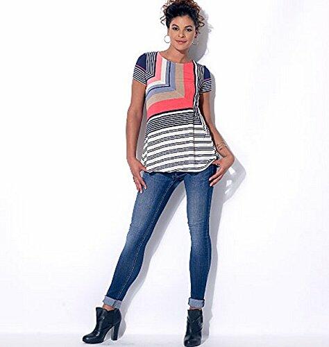McCall's Patterns M7323 Misses' Asymmetrical Seam-Detail Tops, Y