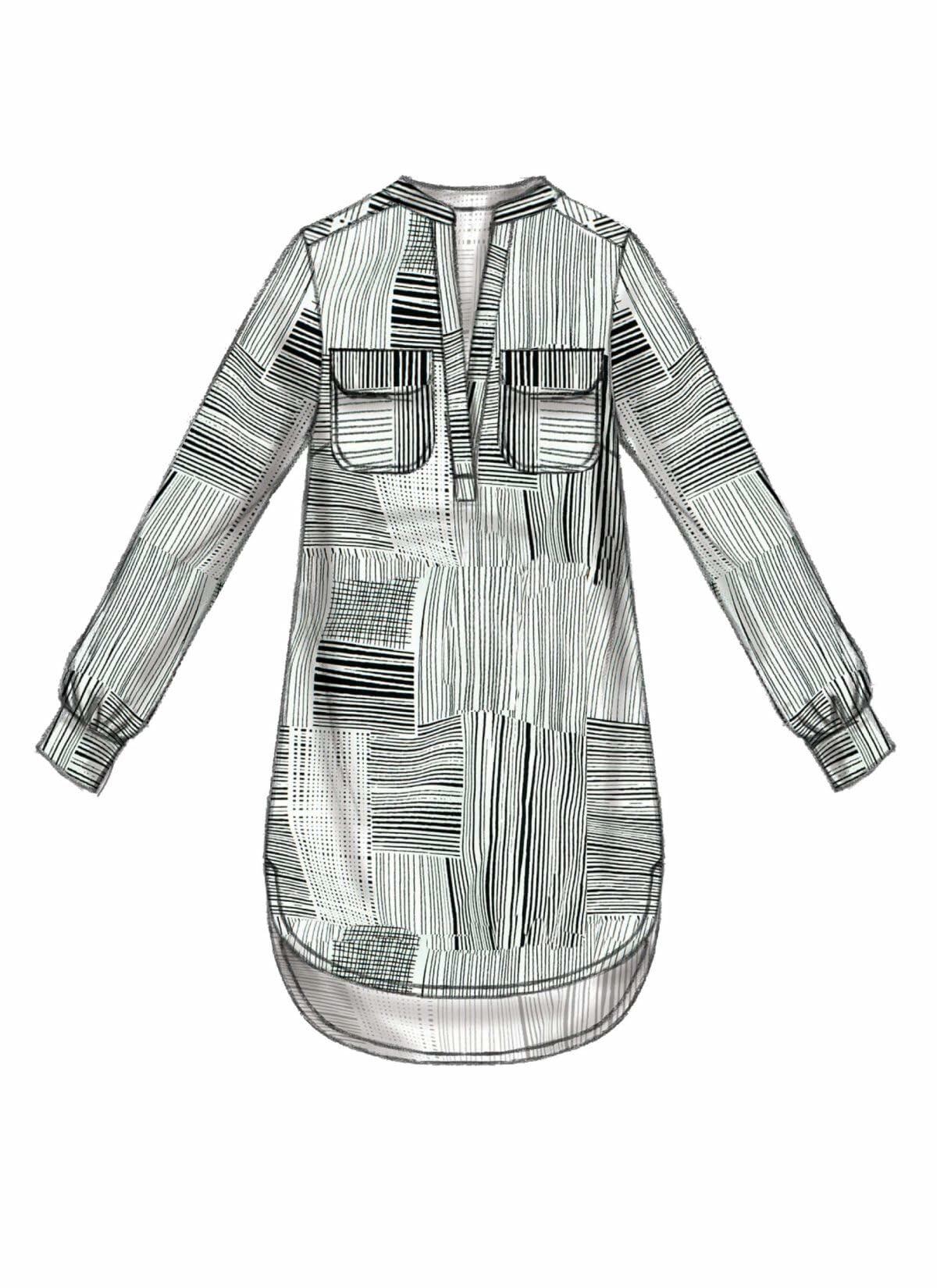 McCall's Patterns M7360 Misses' Henley Tops, Size A5 (6-8-10-12-14)