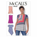 McCall's Patterns M7323 Misses' Asymmetrical Seam-Detail Tops, Y